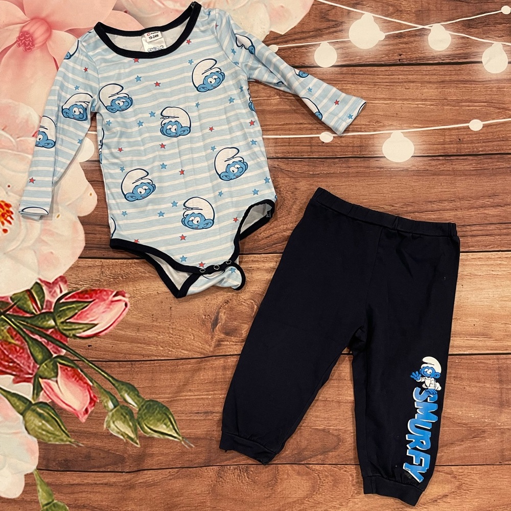 PatPat Baby Boy Smurf Outfit